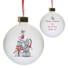 Personalised Me to You Stacking Presents Christmas Bauble